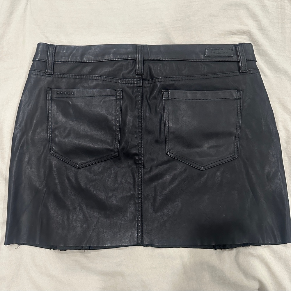 Blank NYC Black Lace-Up Mini Skirt - Picture 2 of 4